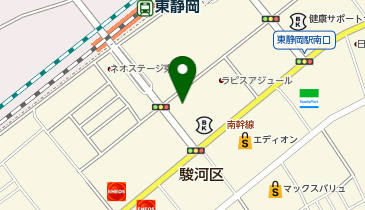 ボアール(VOIR)東静岡店の地図画像
