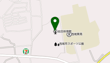 西尾市役所 スポーツ振興課 西尾市スポーツ協会(一般社団法人)の地図画像