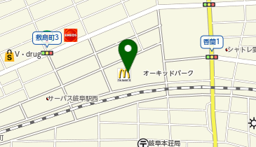 日建学院岐阜校の地図画像