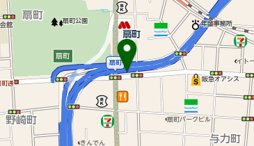 スプラウトレンタルスタジオ扇町店の地図画像