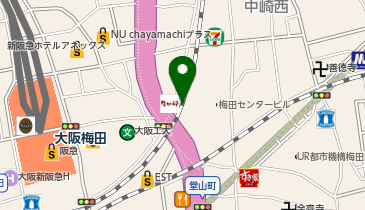 100円ショップセリア 梅田チェルシーマーケット店の地図画像