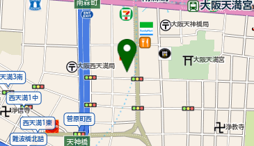 岐阜グランドホテル大阪案内所の地図画像