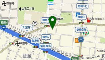 宗教法人日本基督教団大阪福島教会の地図画像