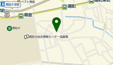 高知市民図書館分館分室 朝倉ふれあいセンター図書室の地図画像