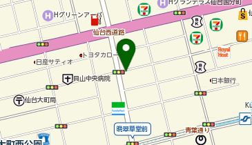 ピッツェリアろっこ晩翠通店の地図画像