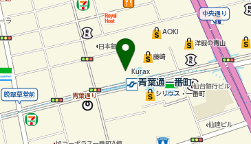 フォトスタジオフェリーク仙台店の地図画像