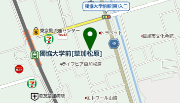ユナイテッドベジーズ草加店の地図画像
