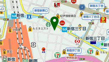 青山フラワーマーケット 新宿ビックロ店の地図画像