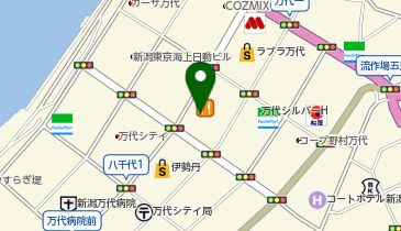 イチからはじめるパン教室万代校の地図画像