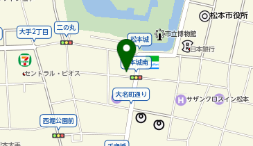 松本市 市役所 地域づくり課の地図画像