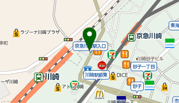 川崎小児科・内科の地図画像