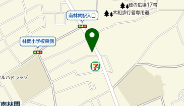 ガレージ林間からあげの地図画像