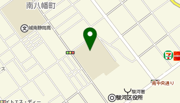 静岡市役所 教育委員会事務局教育局 学校教育課 幼児言語教室・南部小の地図画像