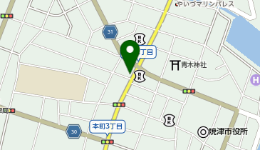 焼津市役所 こども未来部 ターントクルこども館の地図画像