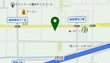 ユーポス内環豊中店の地図画像