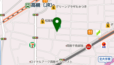 きものつたや高槻店の地図画像