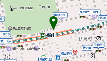 トーキョーグラスカンパニーギャラリーさんすて福山の地図画像