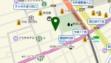 リンクアカデミー天神校の地図画像