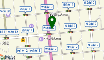E保険プランニング帯広中央支店の地図画像