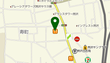 ナイスネイルトコトコスクエア所沢店の地図画像