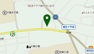 ちばっ子寺子屋・稲毛の地図画像