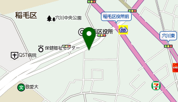 わくわくすまいる穴川校の地図画像