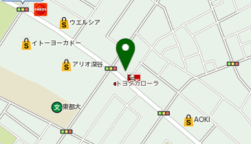 メガネのイタガキ深谷上柴店の地図画像