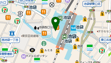 ユザワヤ 東武百貨店池袋店の地図画像