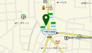 メンズファクトリー東京中野店の地図画像