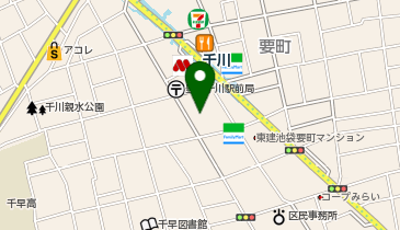 まつげ専門サロンエクラ千川店の地図画像