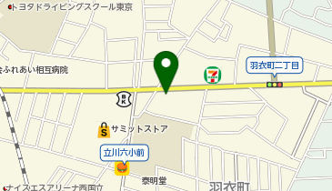 ヘアーランド立川羽衣町店の地図画像