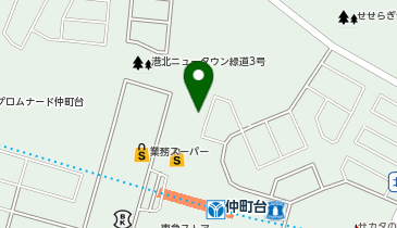 株式会社三春情報センター仲町台店の地図画像