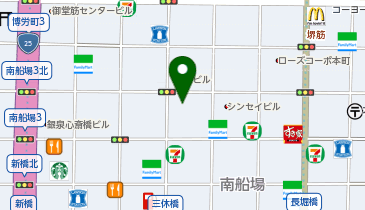 株式会社風の旅行社大阪支店の地図画像