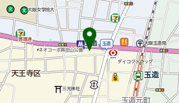 ピース薬局玉造店の地図画像