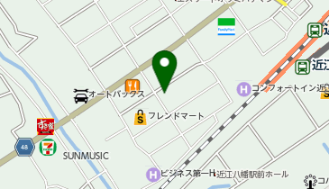 カリッジュ近江八幡店の地図画像