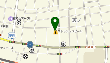 クリーニングホソミ お城通り店の地図画像