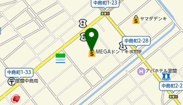 アイフォンクリアMEGAドン・キホーテ室蘭中島店の地図画像