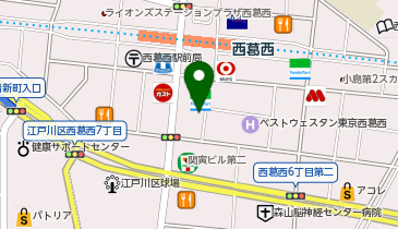 英語セミナー・個別の西葛西校の地図画像