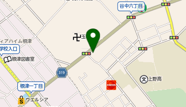 トリミングサロン上野の森の地図画像