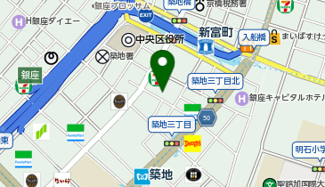 わたしのゴルフ築地店の地図画像