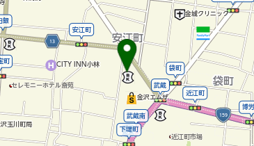 金沢エムザ 受付の地図画像