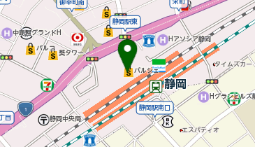 BLOOM静岡パルシェ店の地図画像