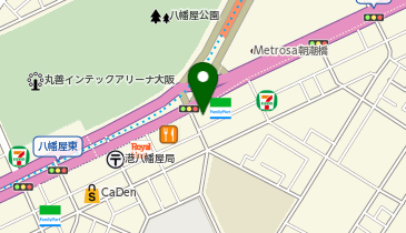 大阪からあげさくらの地図画像