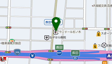 ピザハット東大阪長田店の地図画像