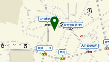 大竹市総合型地域スポーツクラブの地図画像