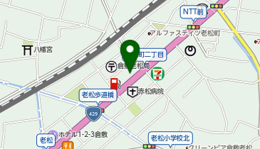 ダンススタジオストンプ倉敷の地図画像