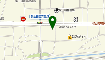 松山市役所 朝生田ふれあいセンターの地図画像