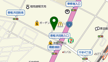 サニーガーデンズ千早店の地図画像