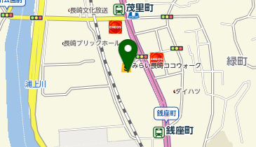 カメラのキタムラ・アップル製品サービス長崎・みらい長崎ココウォーク店の地図画像