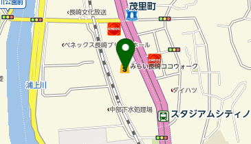 ギアーズジャム長崎ココウォーク店の地図画像